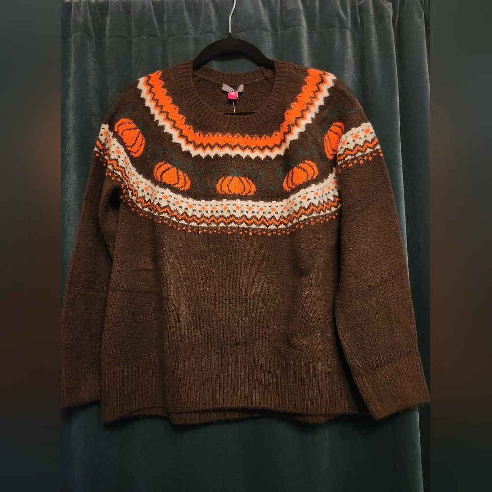 Halloween Thanksgiving Sweater Vince Camuto SMALL